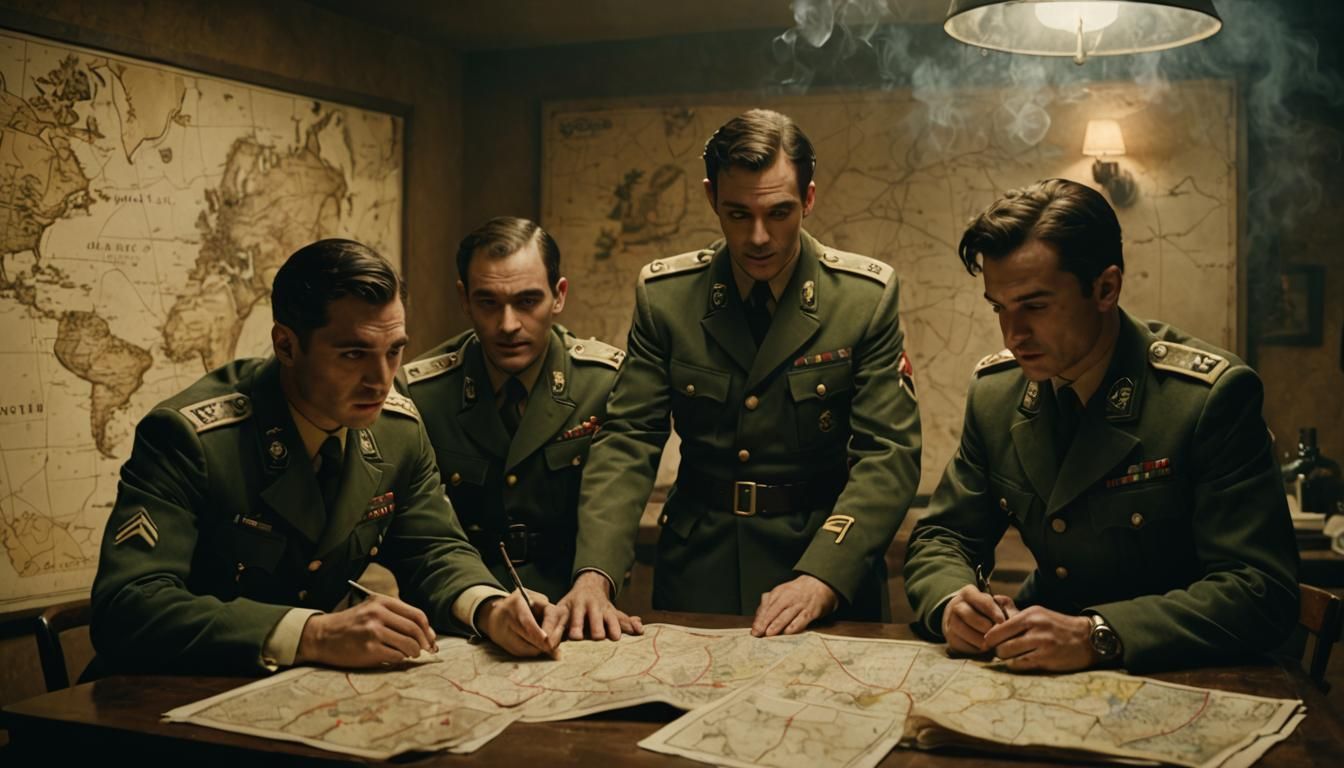 Inglourious Basterds: Cinematic Film Noir Scene