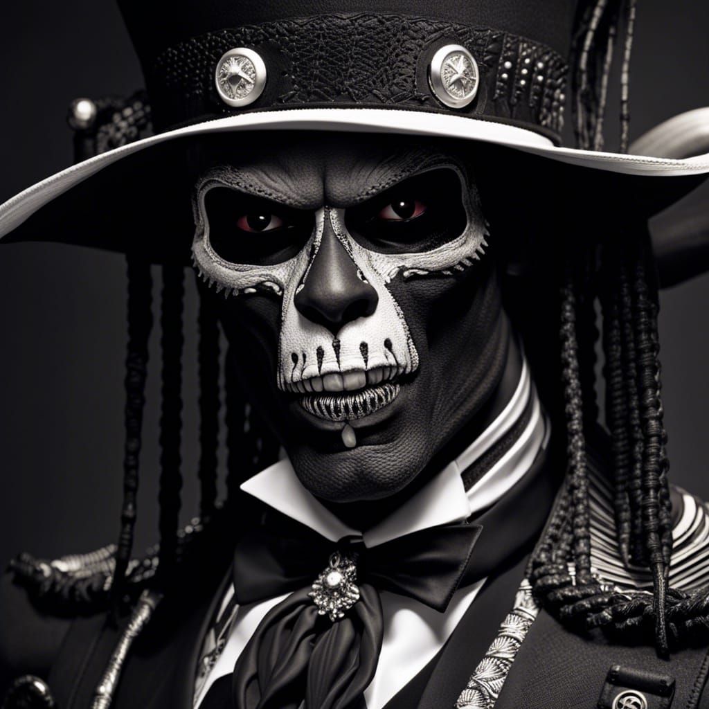 Monstrous Black Vampire in Bodeguita: Horror Sci-Fi