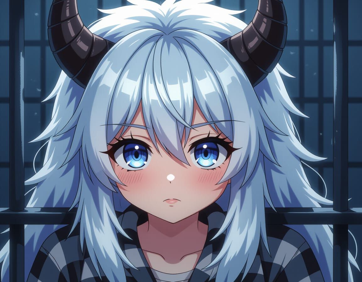 Yeti Monster Girl Inmate With Kawaii Eyes
