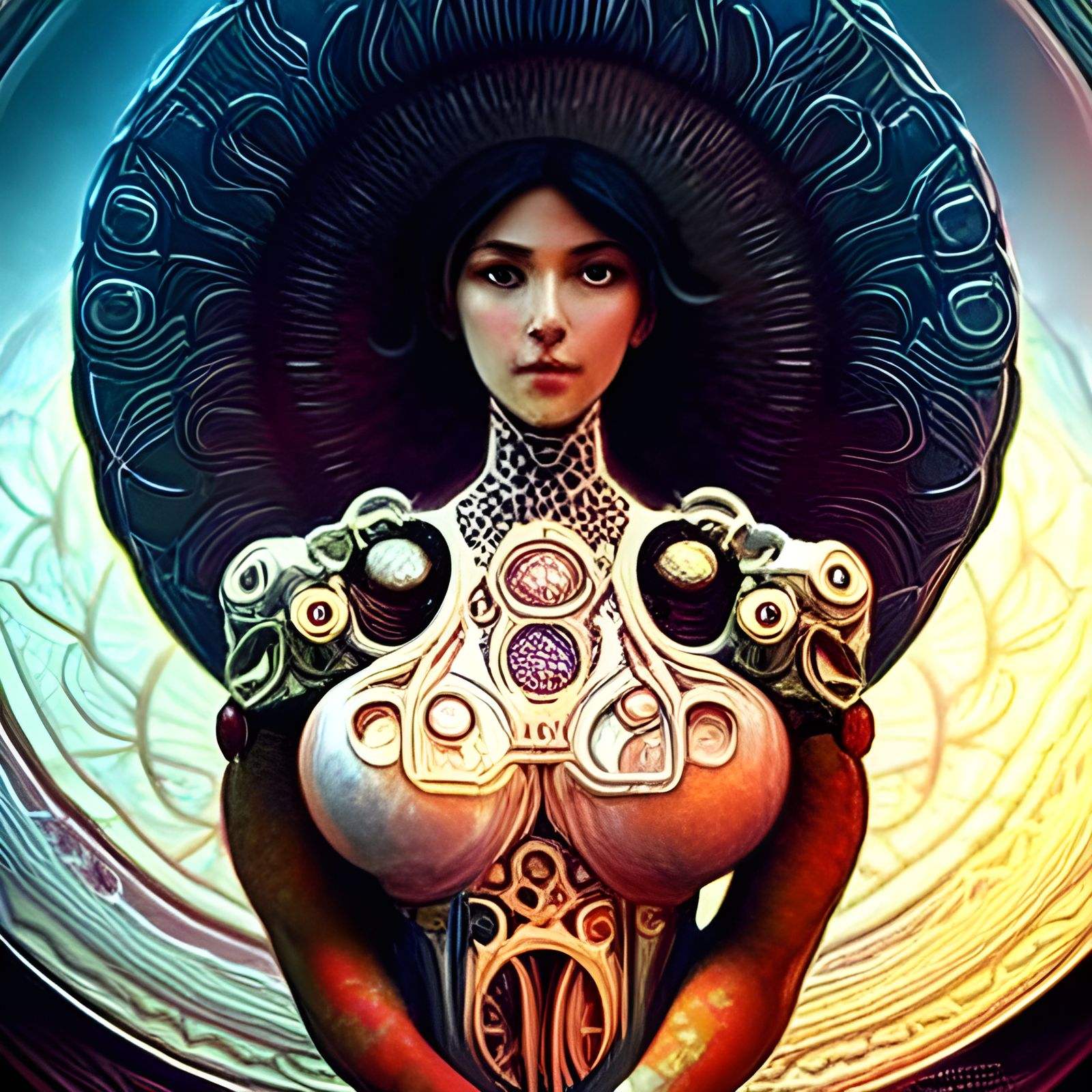 Detailed Mushroom Creature Digital Painting