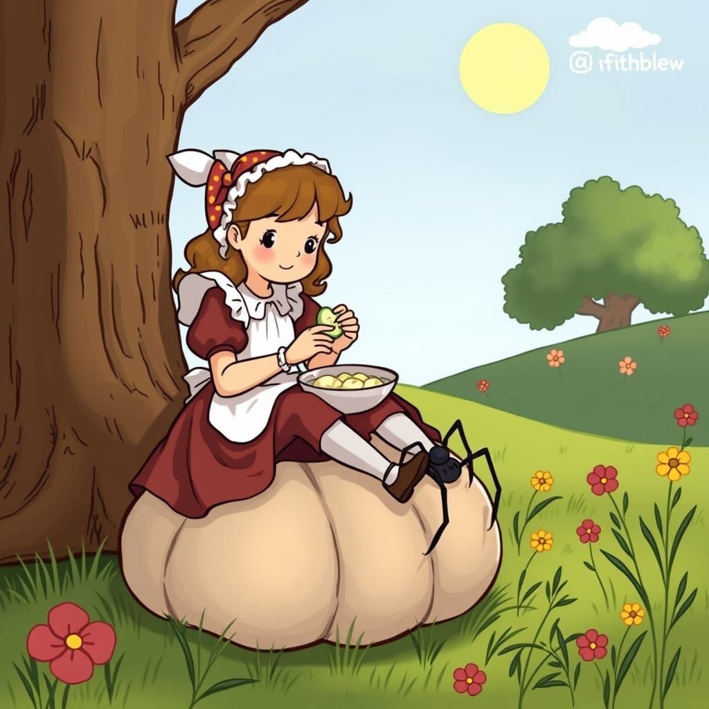 Little Miss Muffet and the Spider