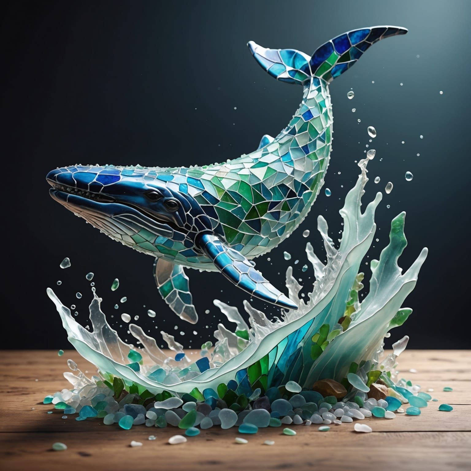 Sea Glass Sculptures