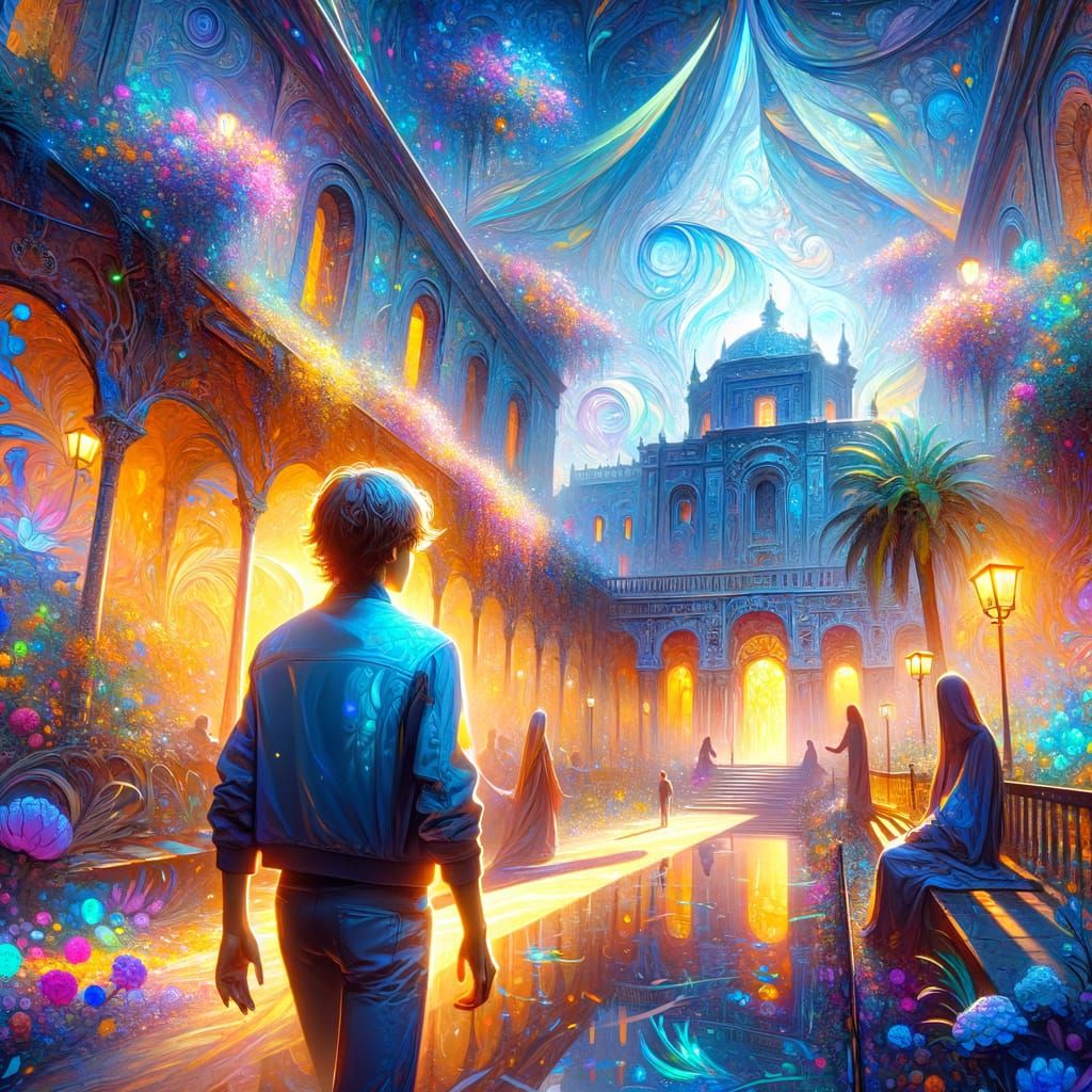 Surreal Spain in a Fantastical Watercolor Aesthetic