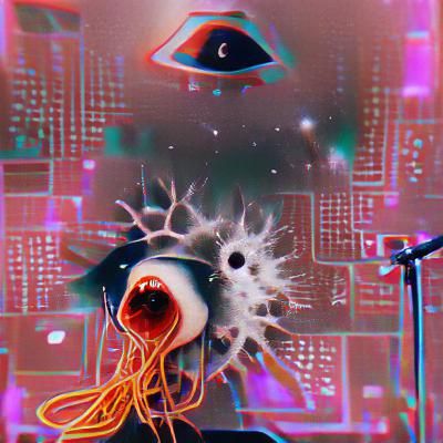 Surreal Microchip Needles: A Dark Technological Intrusion