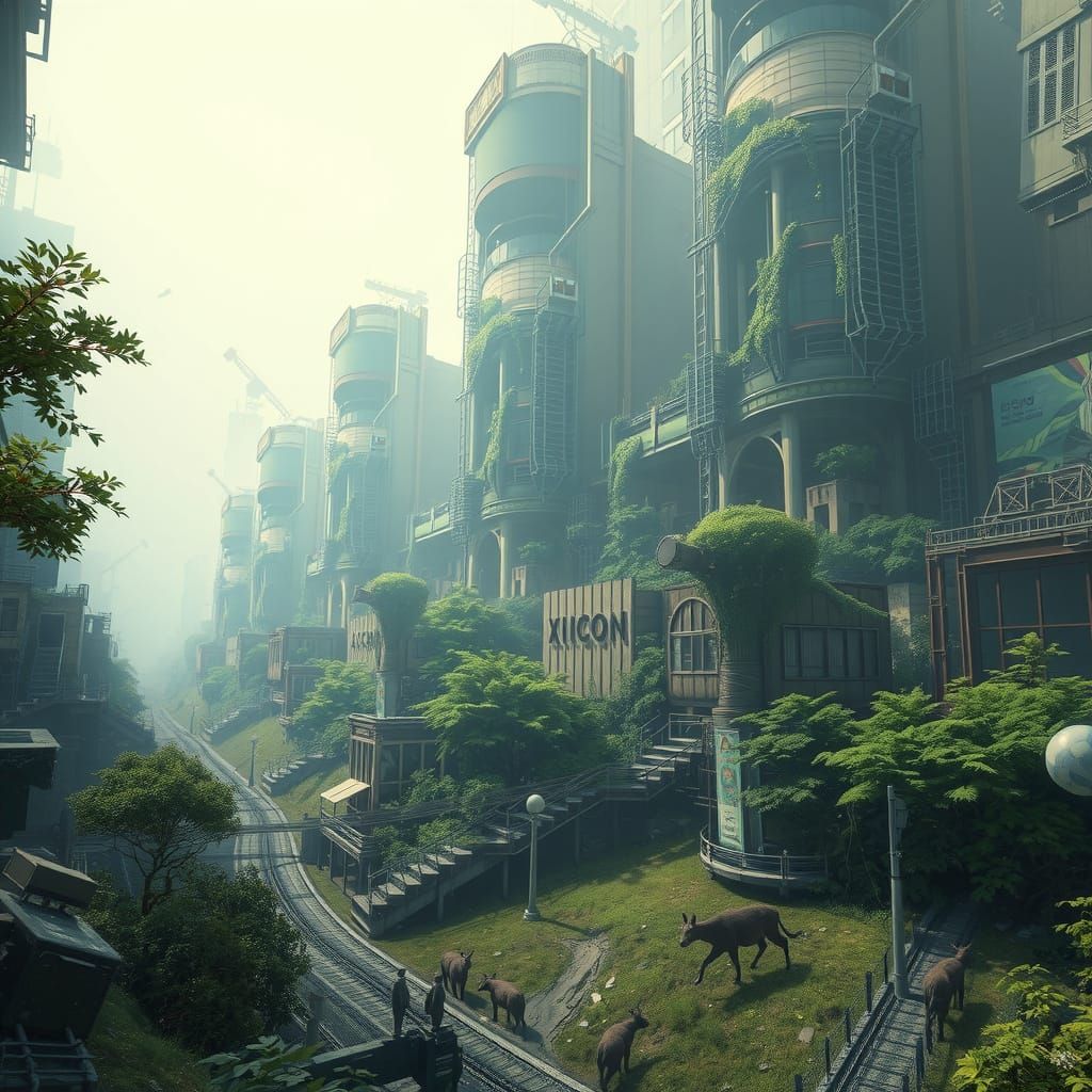 Metropolis Reclaimed: Nature's Dystopian Takeover