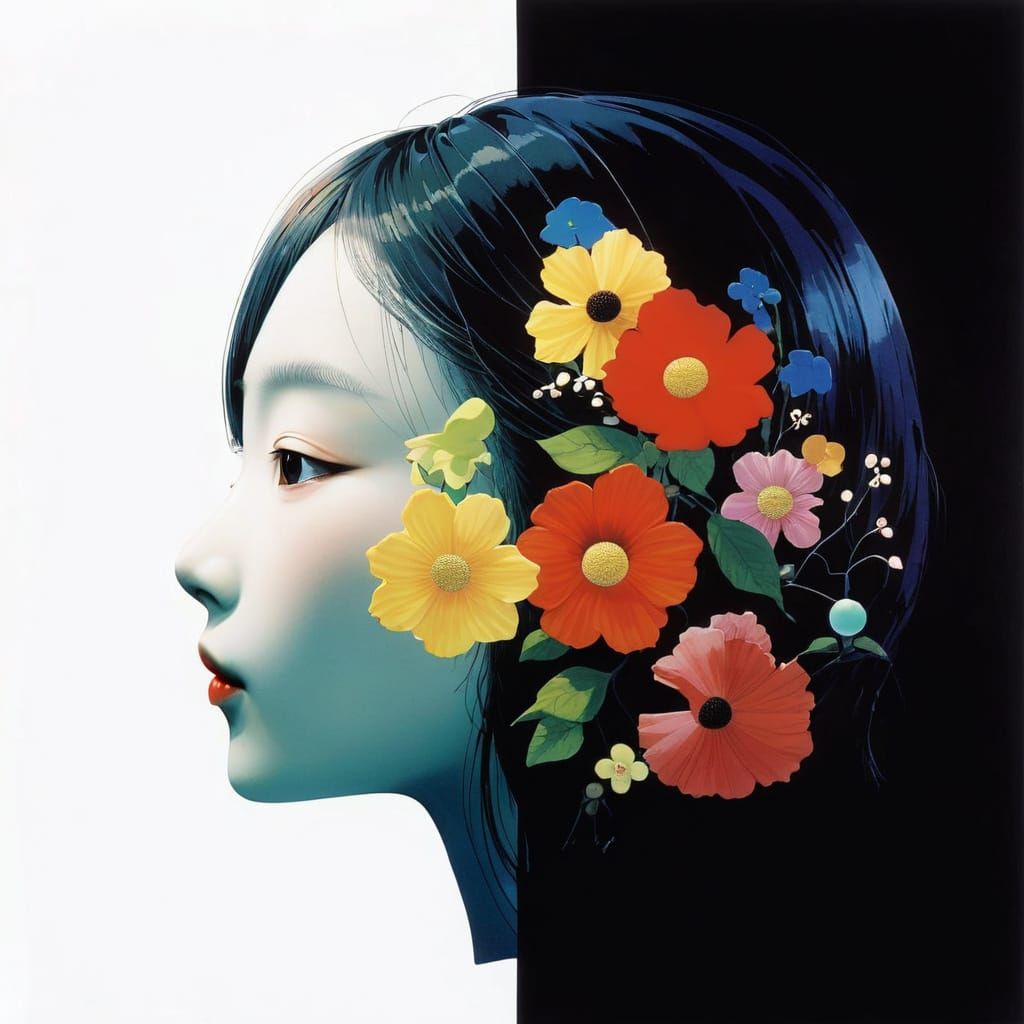 Surreal Figures in a Dreamlike Landscape