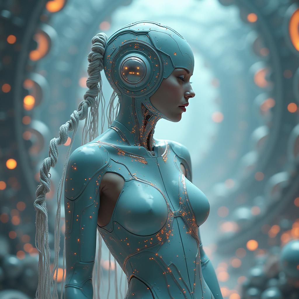 Android in Haute Couture: Dreamlike Digital Art