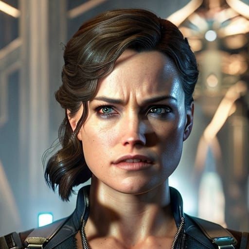 Jill Valentine Portrait in Comic Book Style