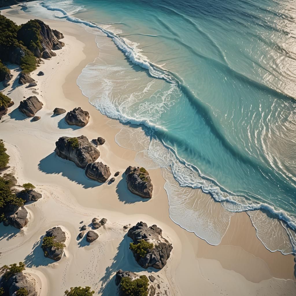 Tropical Beach Fantasy Concept Art in 8K