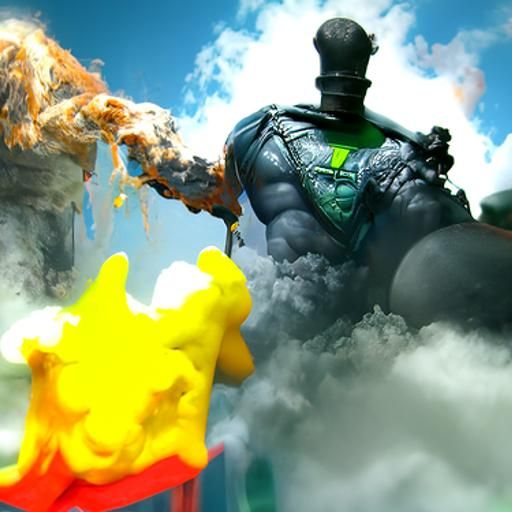 Radioactive Superhero Concept Art in 8k Resolution