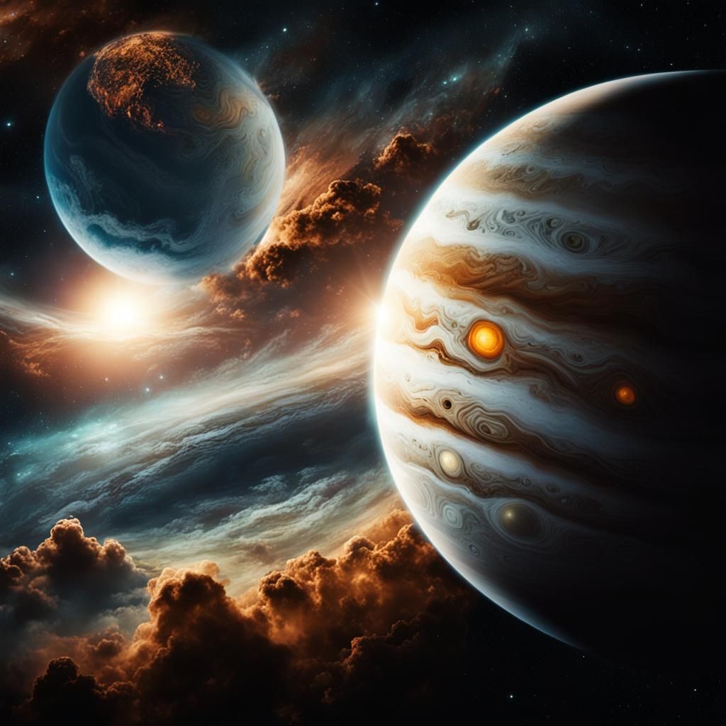 Dramatic Super-Jupiter Exoplanet in Space