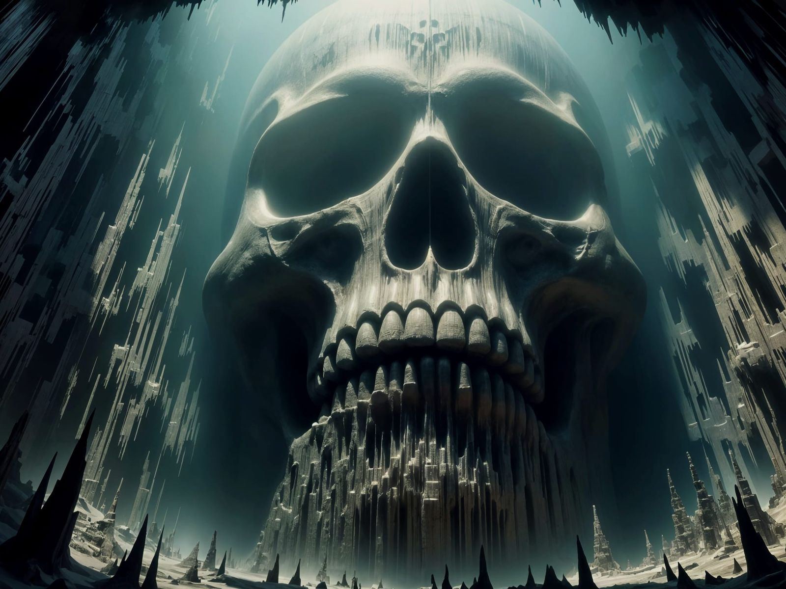 Emotionally Powerful Monolithic Skull Photo