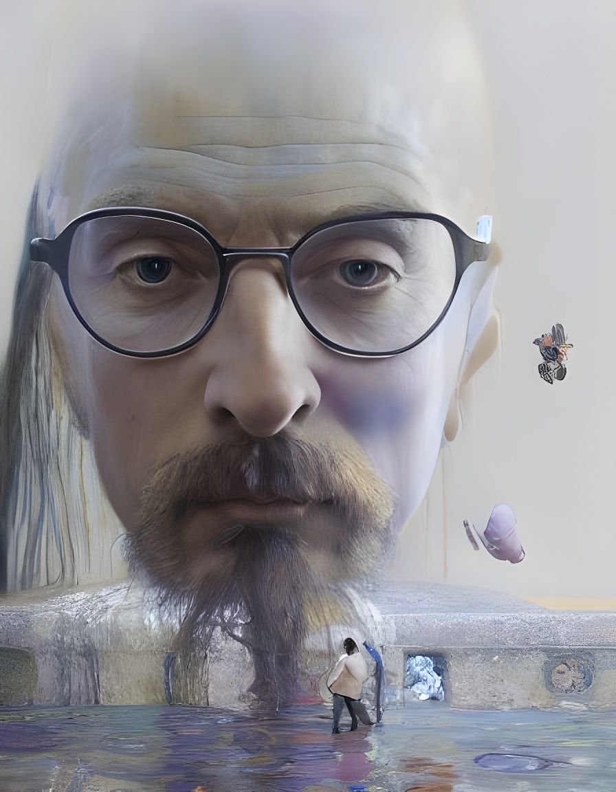 Zero Sum Game: Striking Hyperrealist Painting