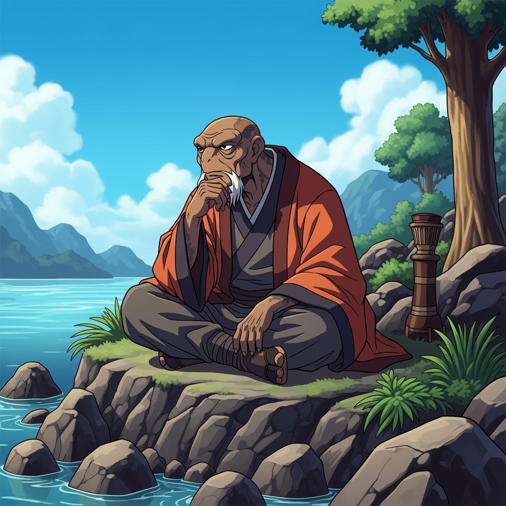 Wise Tortoisefolk Elder Contemplating Life