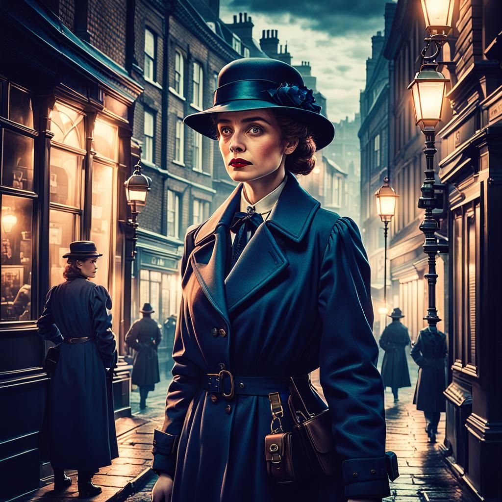 Noir Detective in Victorian London Film Still