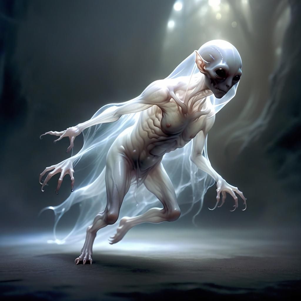 Ethereal Filcher in Shadowy, Mystical Ruins