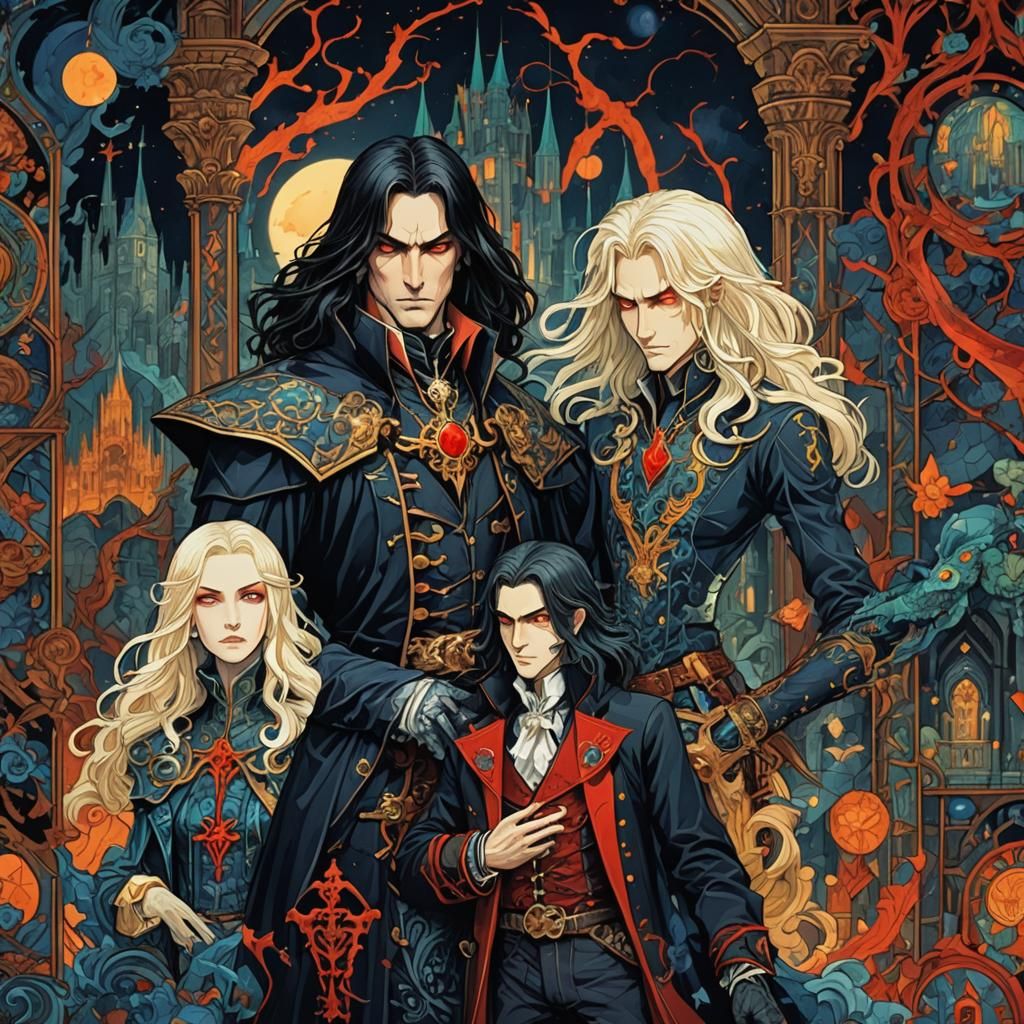 Alucard Mosaic: A Castlevania Surreal Illustration