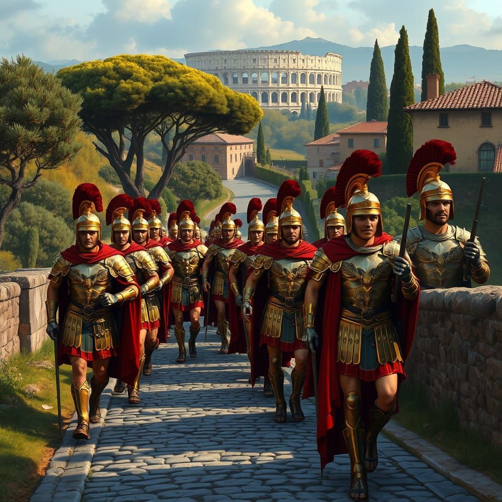Ancient Warriors March in Historical Realism