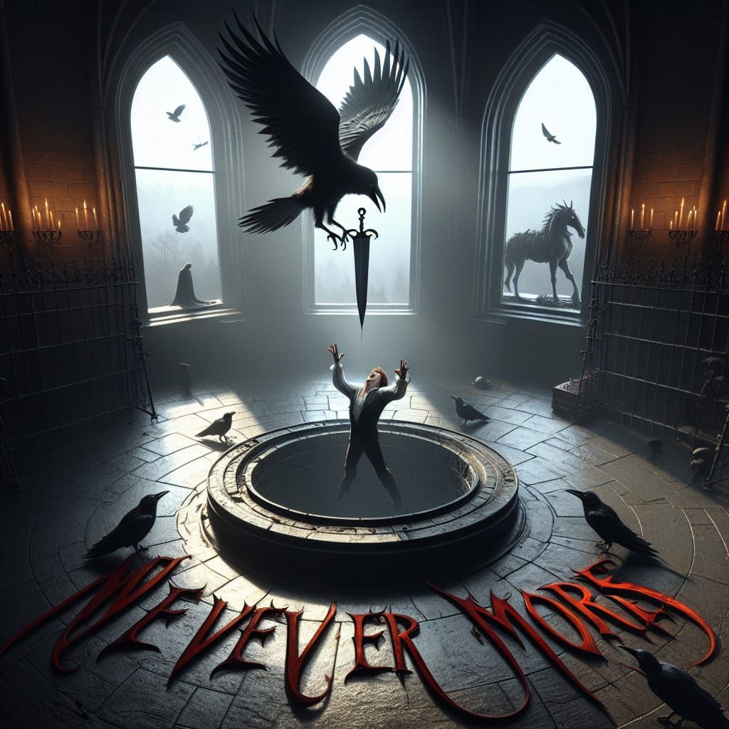 Gothic Horror: Pendulum Blade in Gloomy Chamber