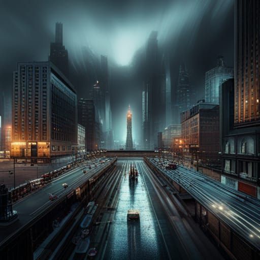 Zombie in City: Dramatic Digital Matte Painting