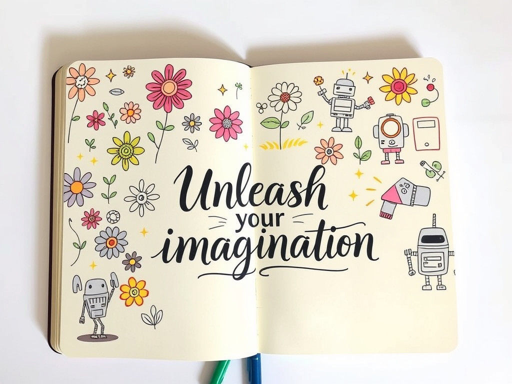 Doodle Journal Page with Whimsical Art