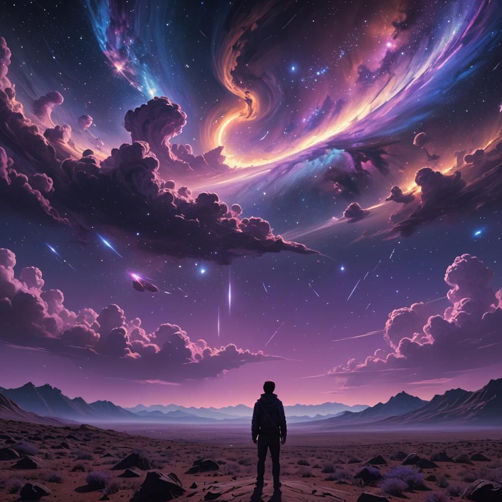 Epic Starry Expanse in Cinematic Style