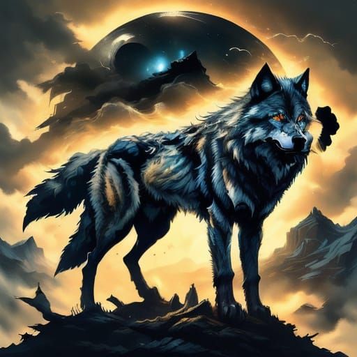 Cinematic Werewolf Rogues in Dark Fantasy Landscape