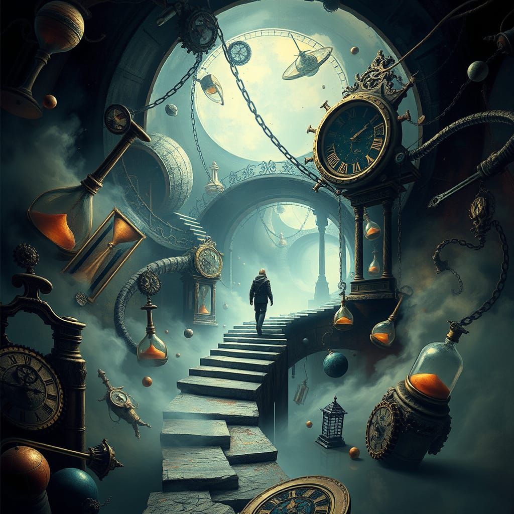 Surreal Dreamscapes in Fractal Expressionism