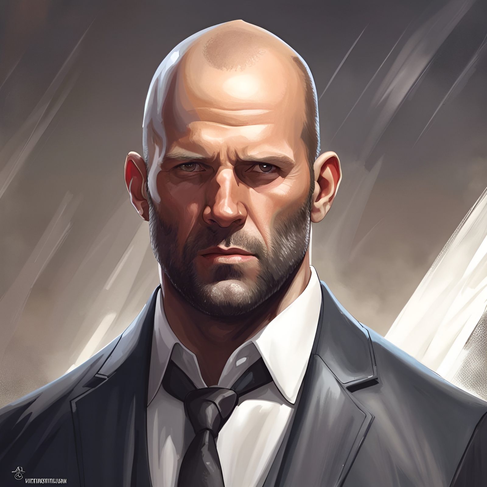 Hyperrealistic Special Agent Concept Art Portrait