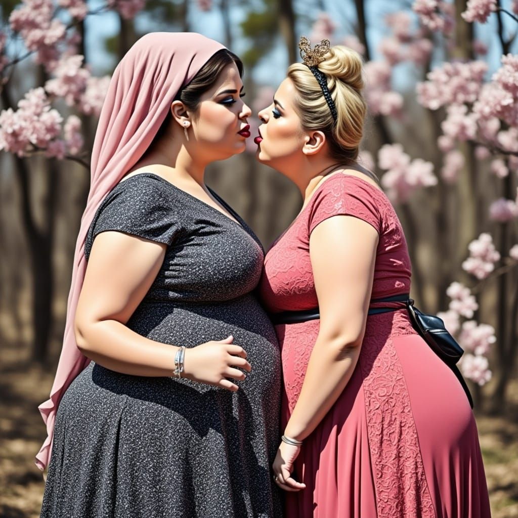 Sultry Bbw Women Share Tender Moment