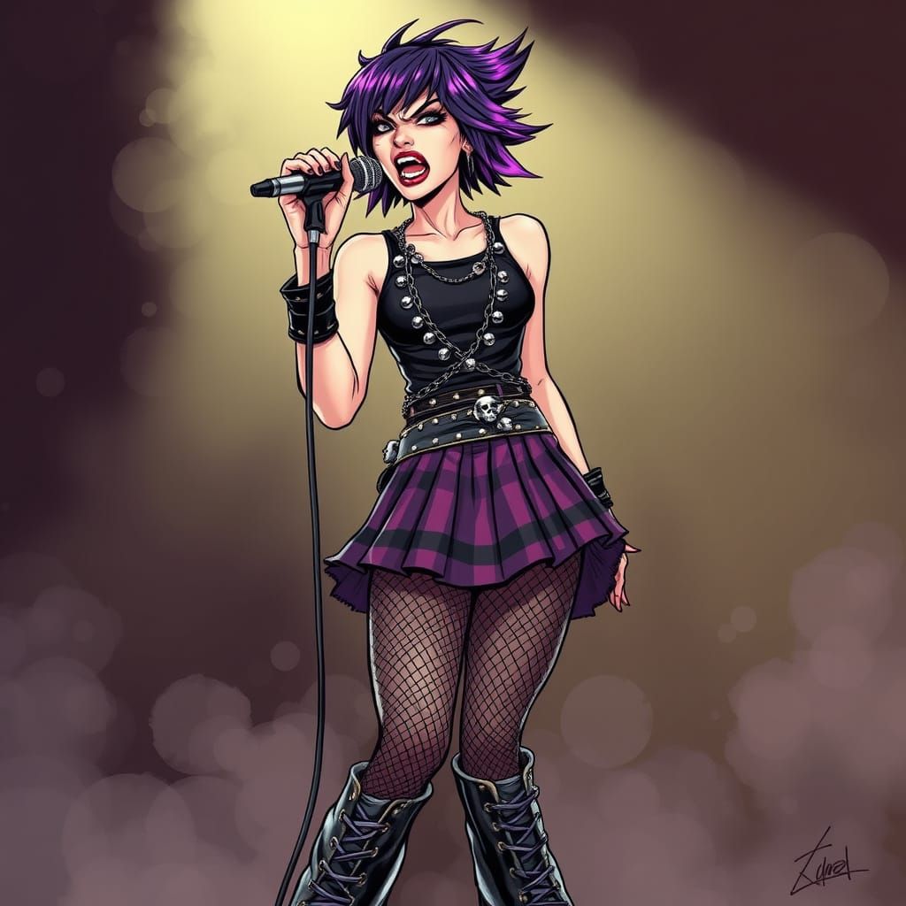 Electric Punk Banshee Rocks Smoky Stage