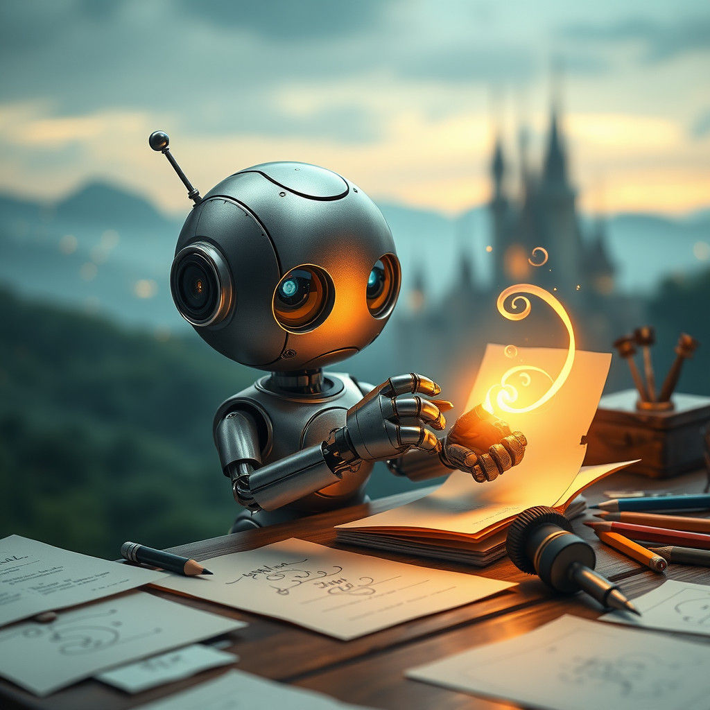 Endearing Robot Creates Art in Mystical Workshop