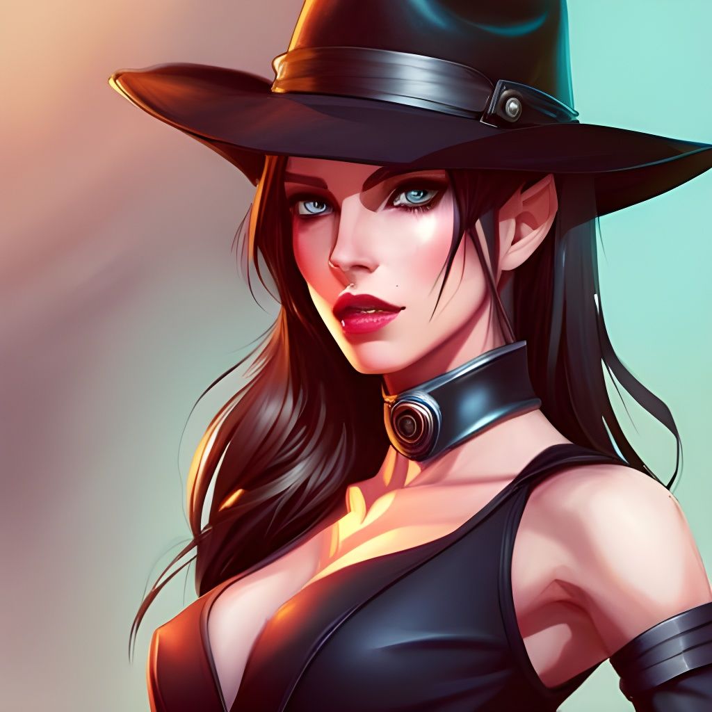 Detailed Cowgirl Illustration Trending on Artstation