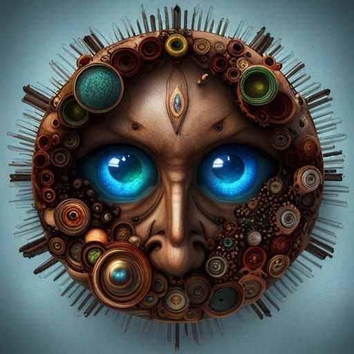 Eyes Knolling: Detailed Matte Painting in Deep Color