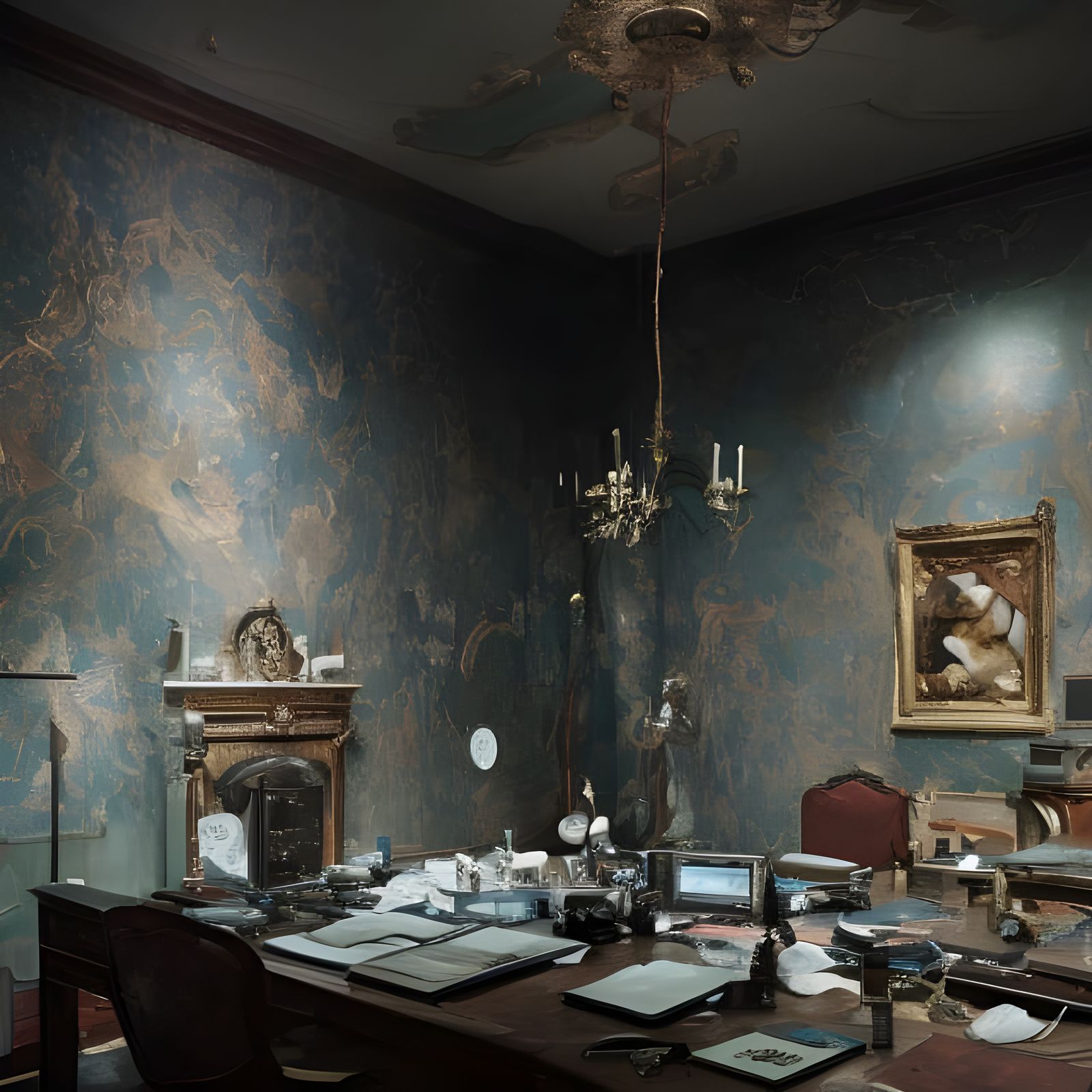 Hyperrealistic Painting with Magical Particles in 8K