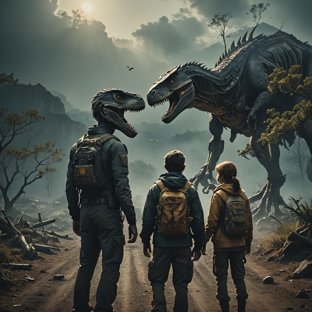 Cinematic Duo in Atmospheric Film Still