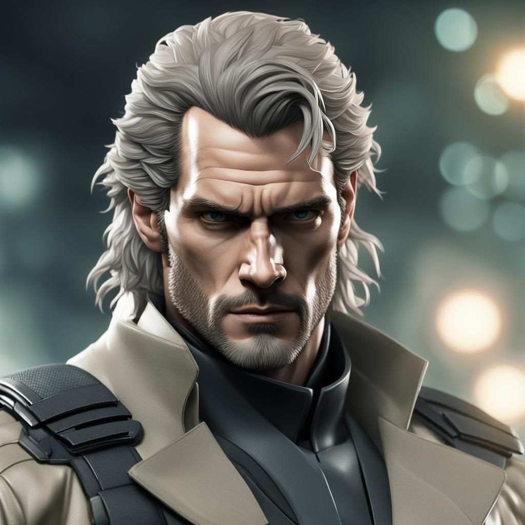 Henry Cavill as Liquid Snake: Photorealistic Portrait