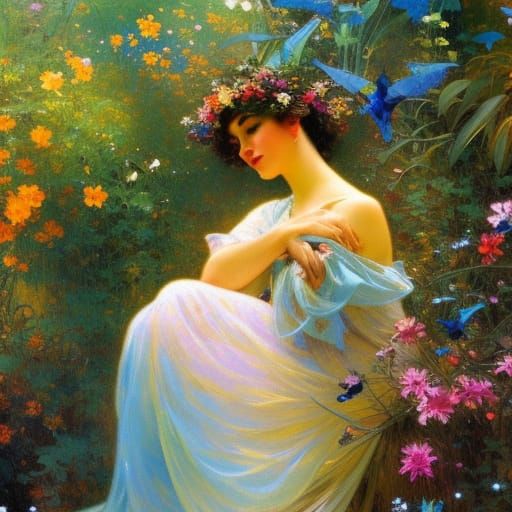 Ethereal Storybook Dance with Magical Animals