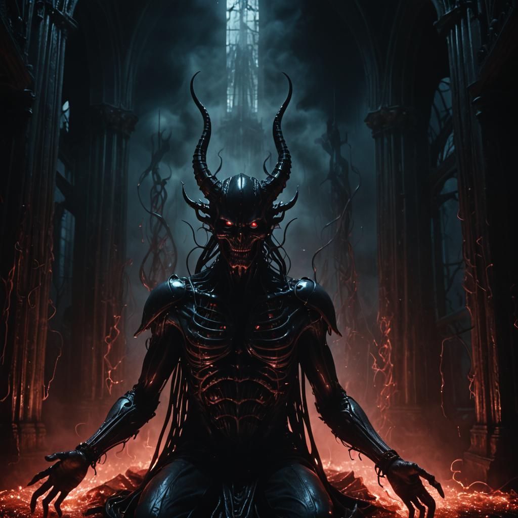 Devil Gives Life to Sound Waves in Biomechanical Style