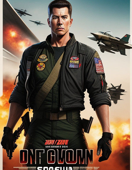Maximalist Samurai Jet Fighters in Zombie Apocalypse Poster