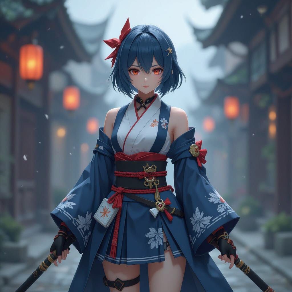 Detailed 3D Anime Origami Art