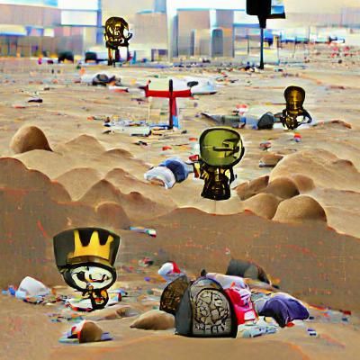 Apocalyptic King in Wasteland Battle
