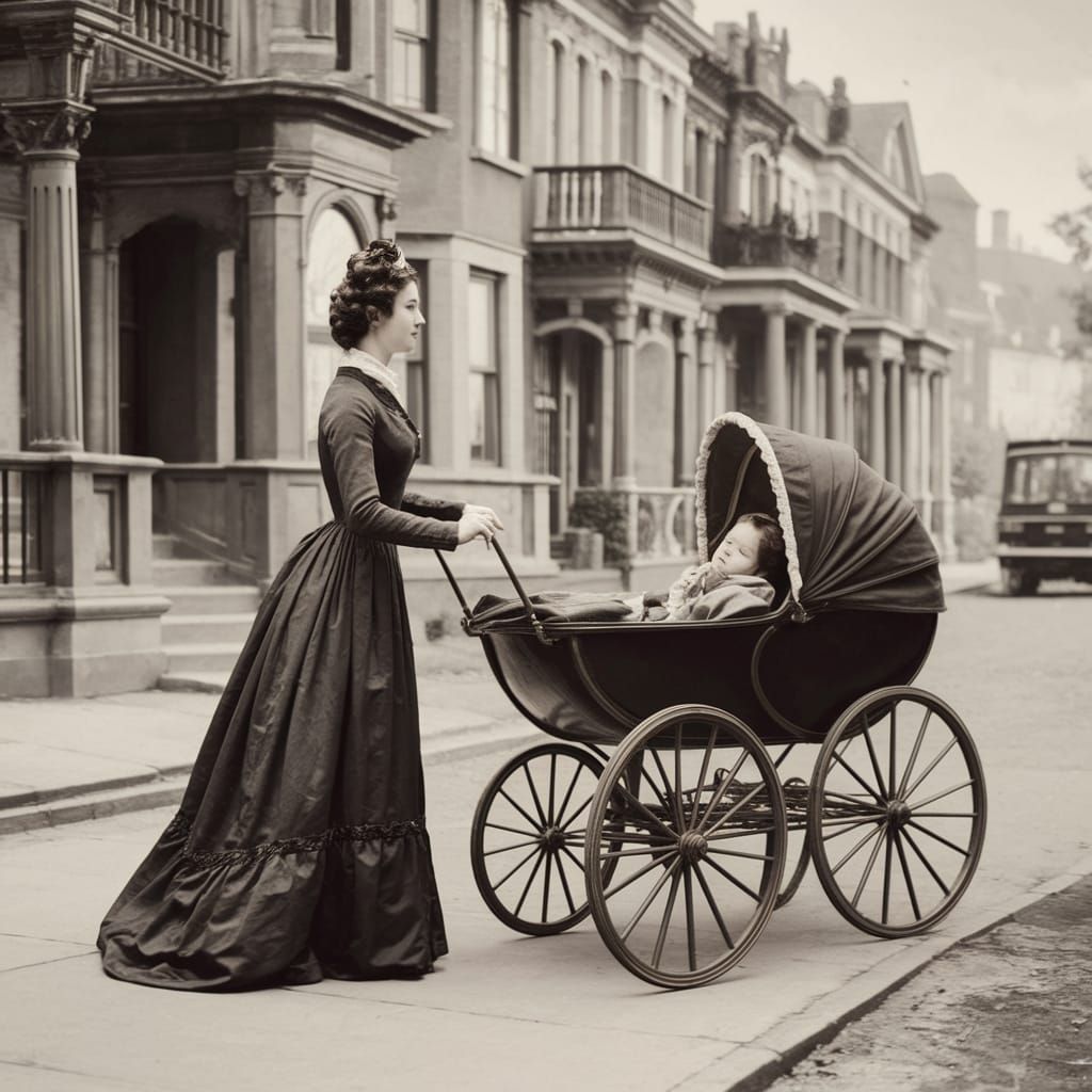 Victorian Motherhood in 1878 - Profile View