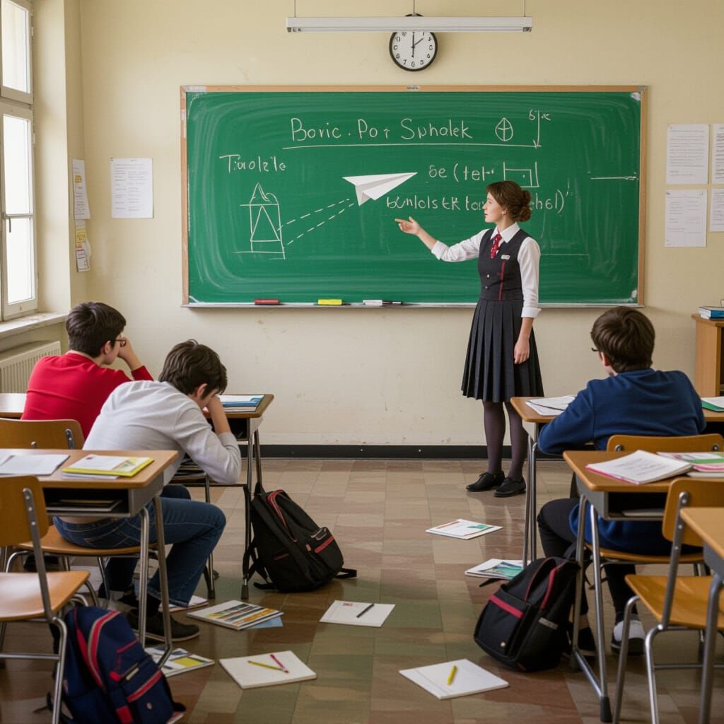 Weary Students and Paper Airplanes: Expressive Illustration