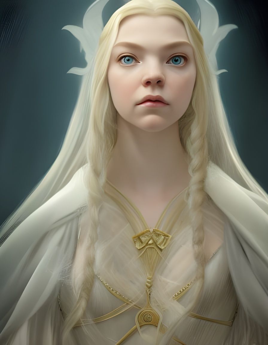 Anya Taylor-Joy as an Elf Princess Portrait