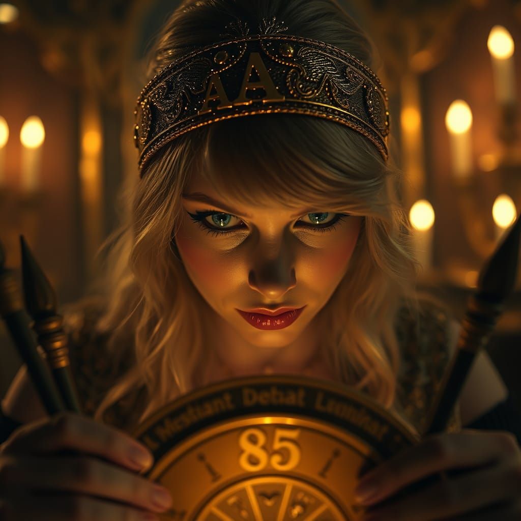 Blonde Tarot Reader with Phoenix Headband
