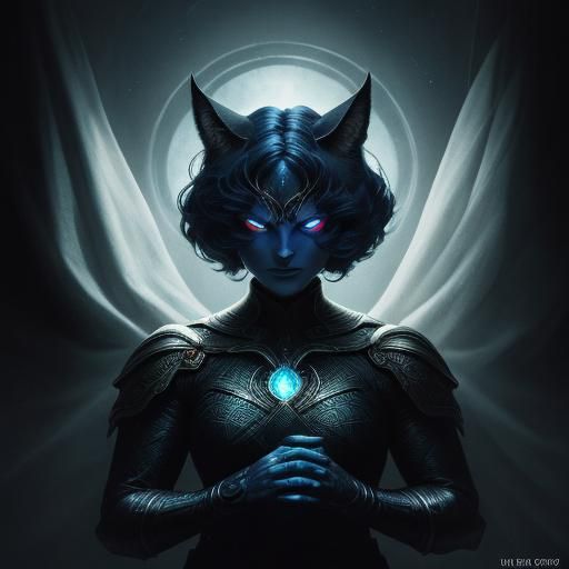 Mysterious Comic Art: Lucky Charm in the Dark