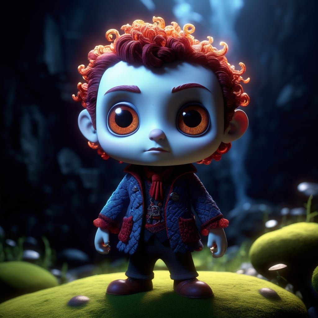 cute chibi 3D. герой 👍