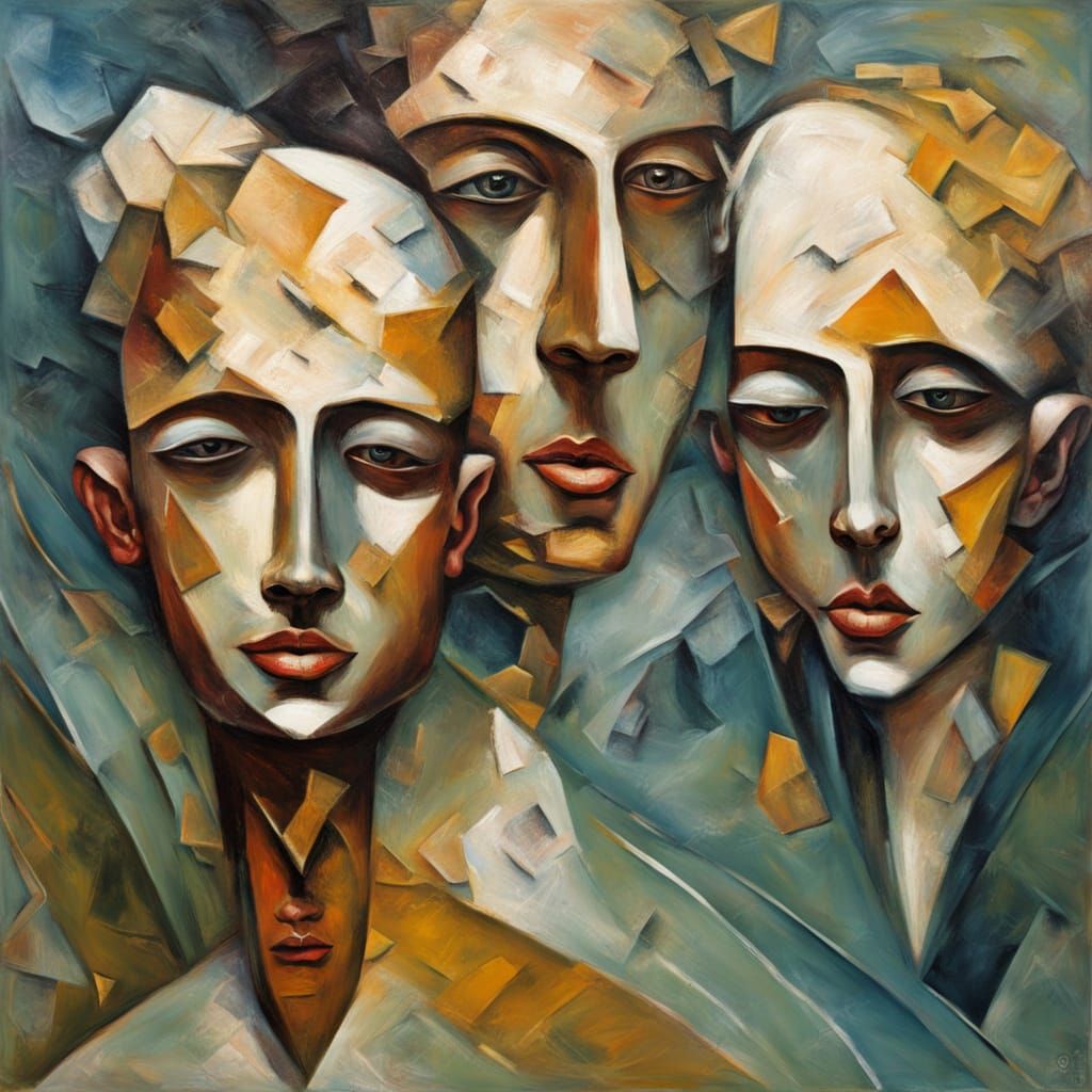 Cubist faces
