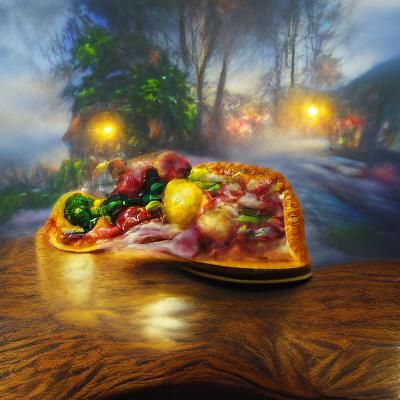 Delicious Pepperoni Pizza Slice Close-Up